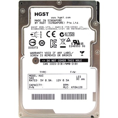Характеристики Жесткий диск WD Server Ultrastar 300Gb (HUC101830CSS200)