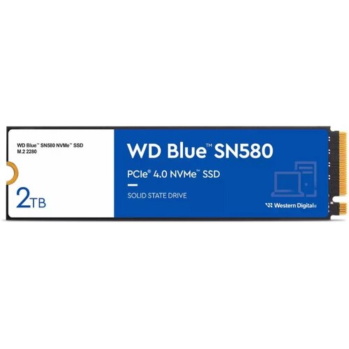 SSD накопитель WD Blue SN580 2000GB WDS200T3B0E