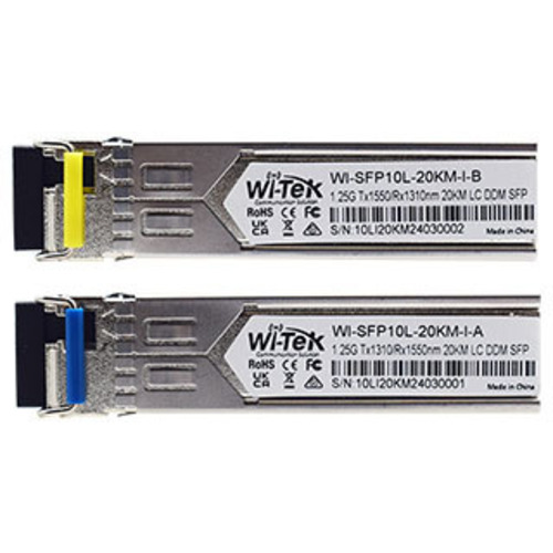 Комплект одноволоконных модулей Wi-Tek WI-SFP10L-20KM-I