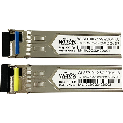 Комплект одноволоконных модулей Wi-Tek WI-SFP10L-2.5G-20KM-I