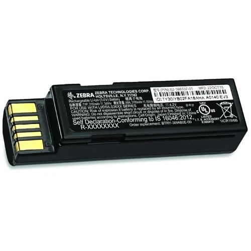 Характеристики Аккумулятор Zebra BTRY-36IAB0E-00