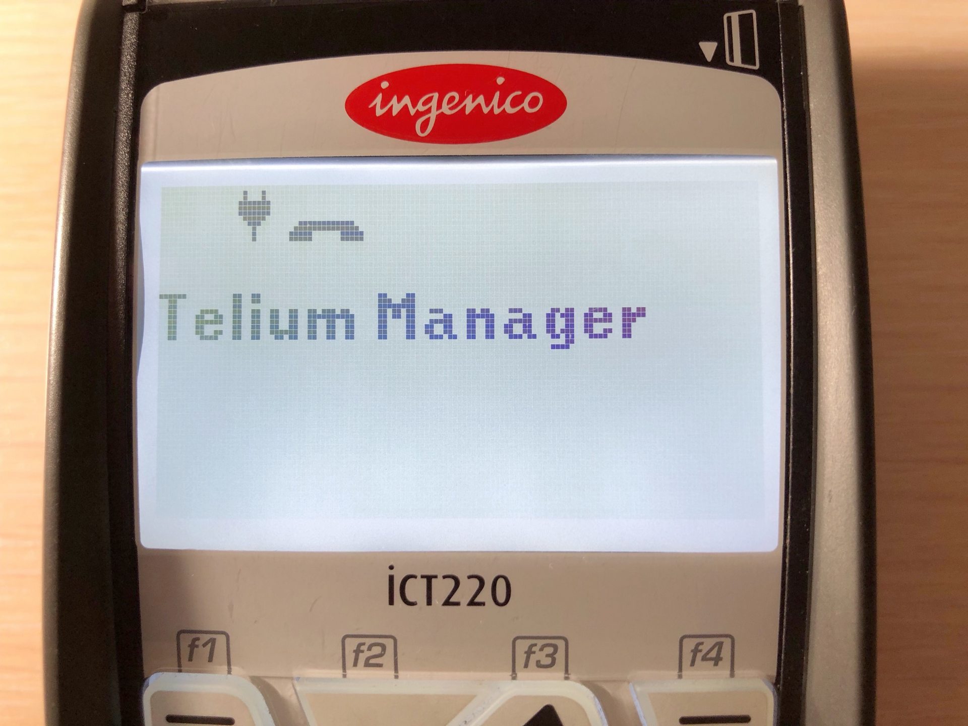 Telium Manager на экране терминала